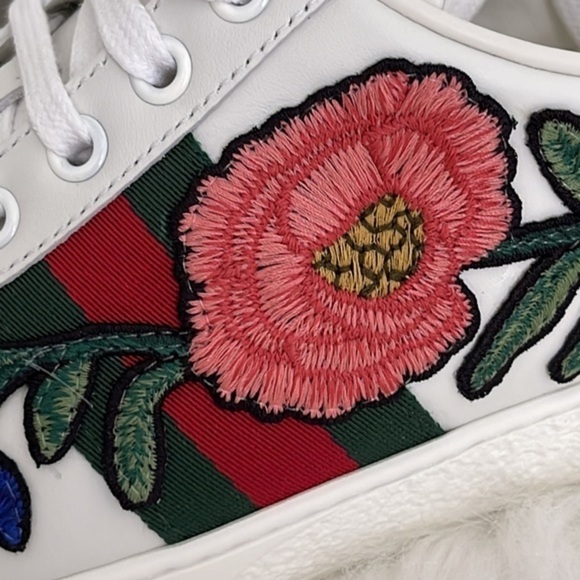 GUCCI‎ NEW soft Lam leather sneakers authentic 100% - Picture 13 of 15